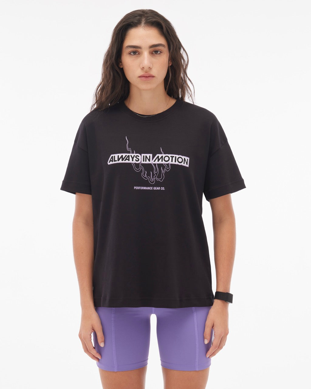 Camiseta Boxy Raio Preto