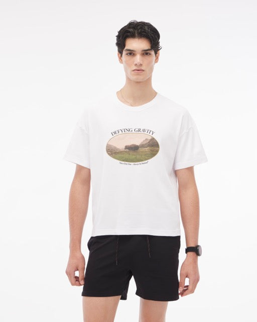 Camiseta Boxy Gravity Branca