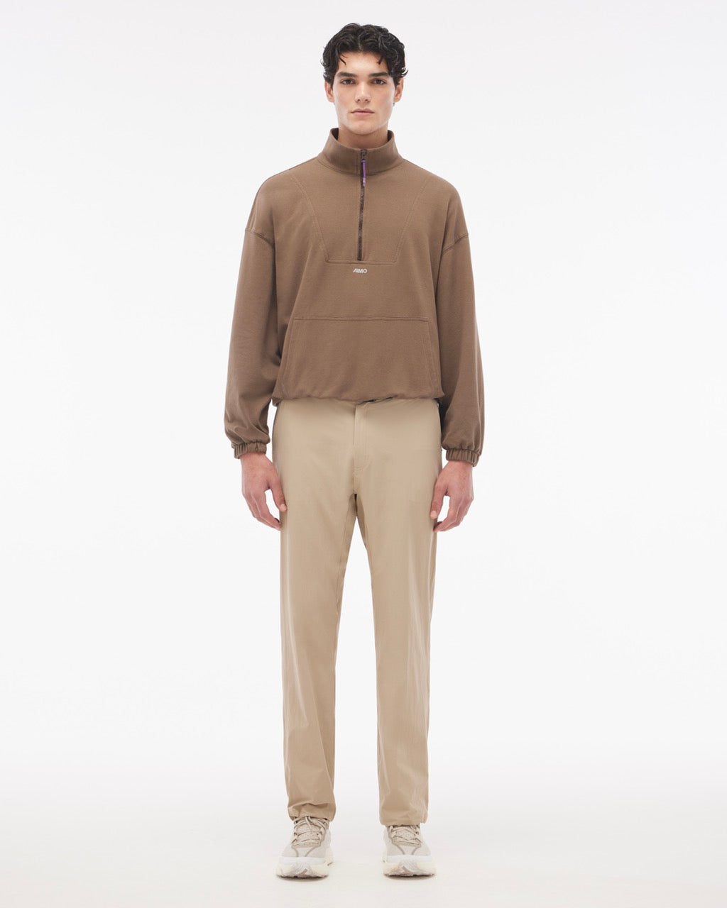 Casaco Day Off Light Half-Zip Marrom