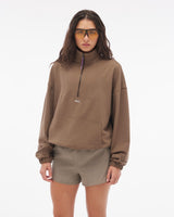 Casaco Day Off Light Half-Zip Marrom