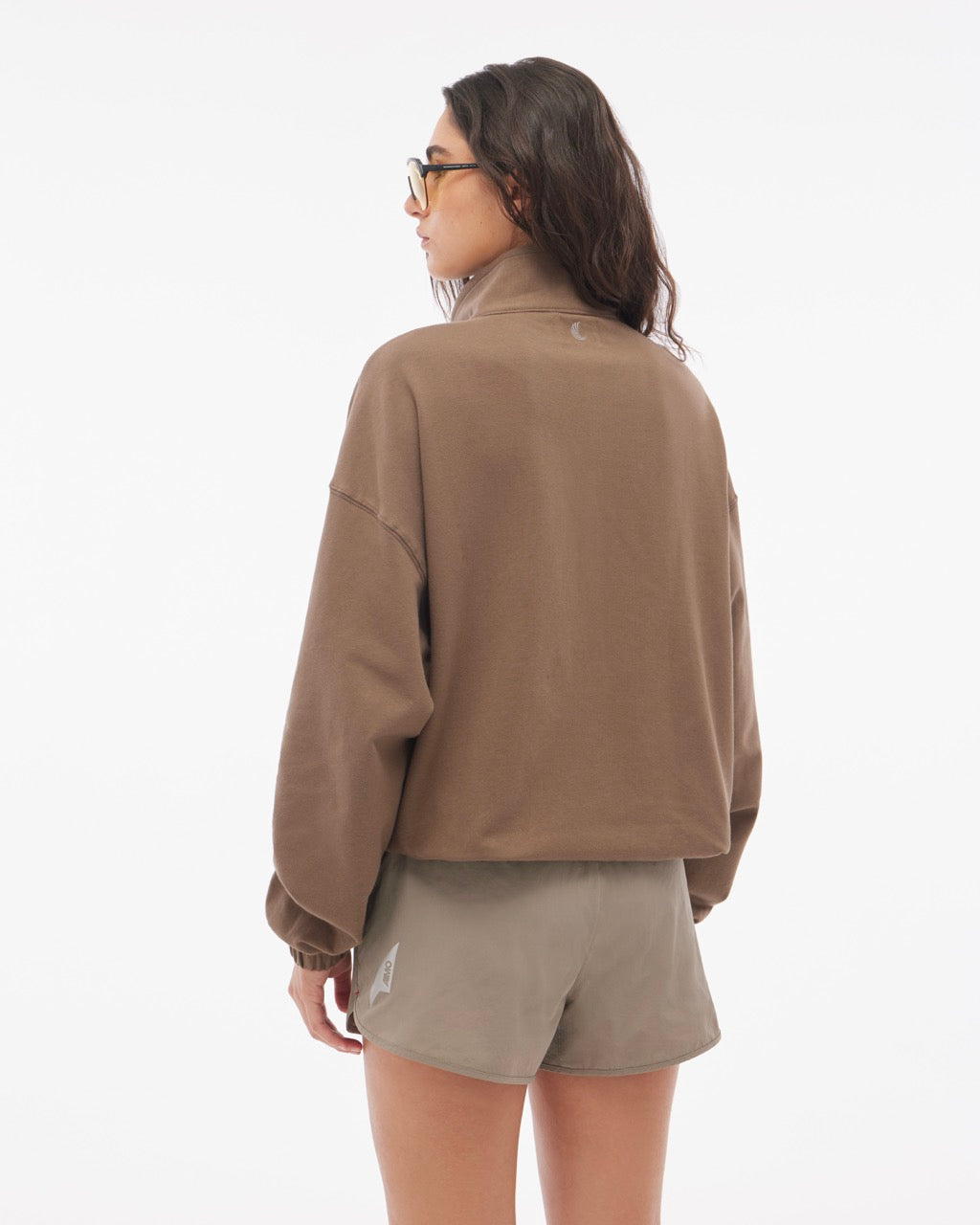 Casaco Day Off Light Half-Zip Marrom