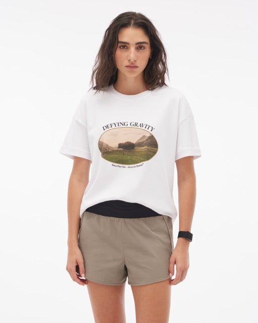 Camiseta Boxy Gravity Branca