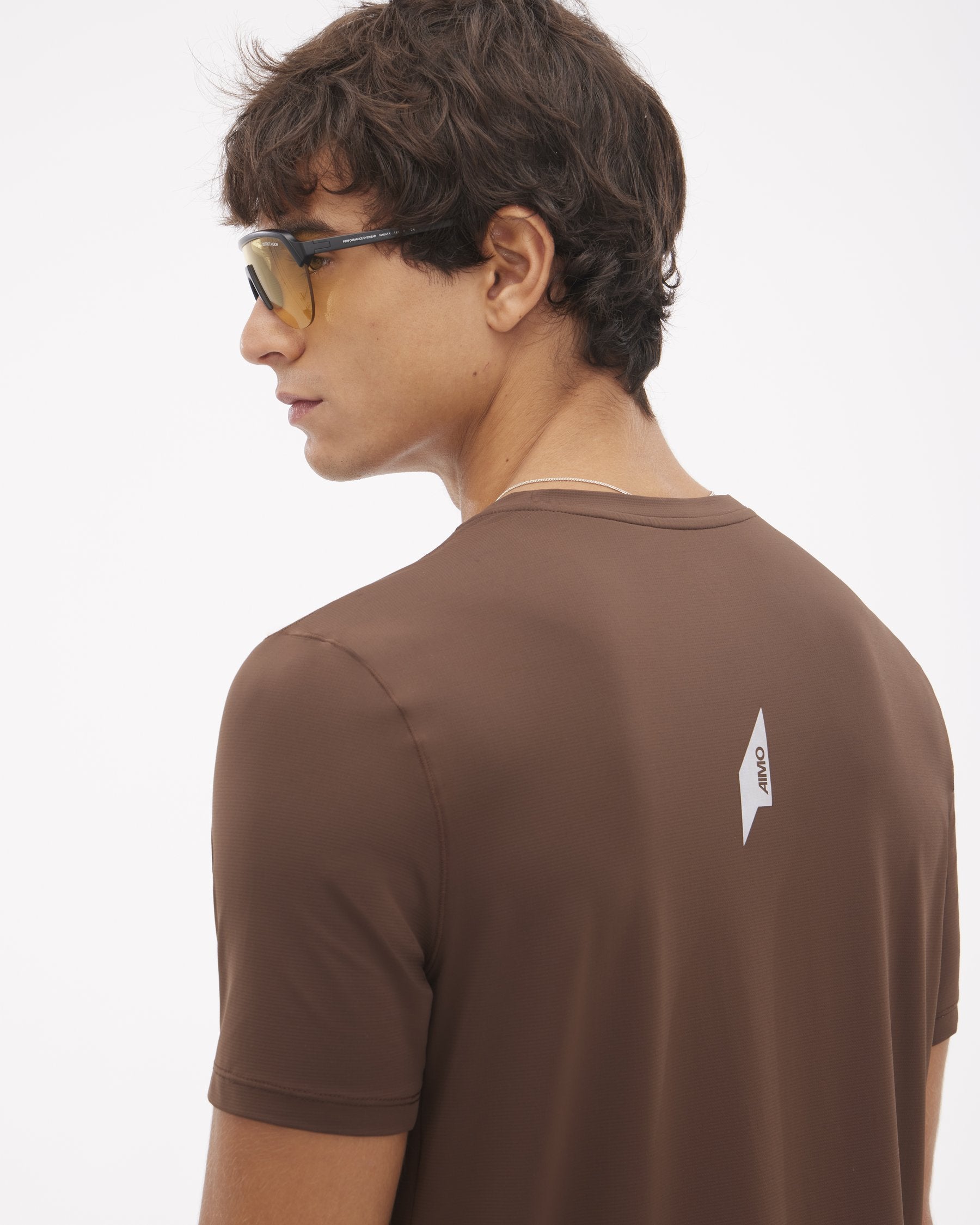 Camiseta Runner UV Masc Marrom