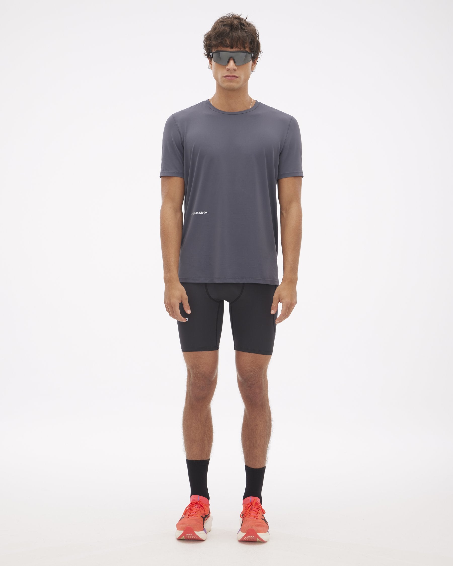 Camiseta Runner UV Masc Chumbo