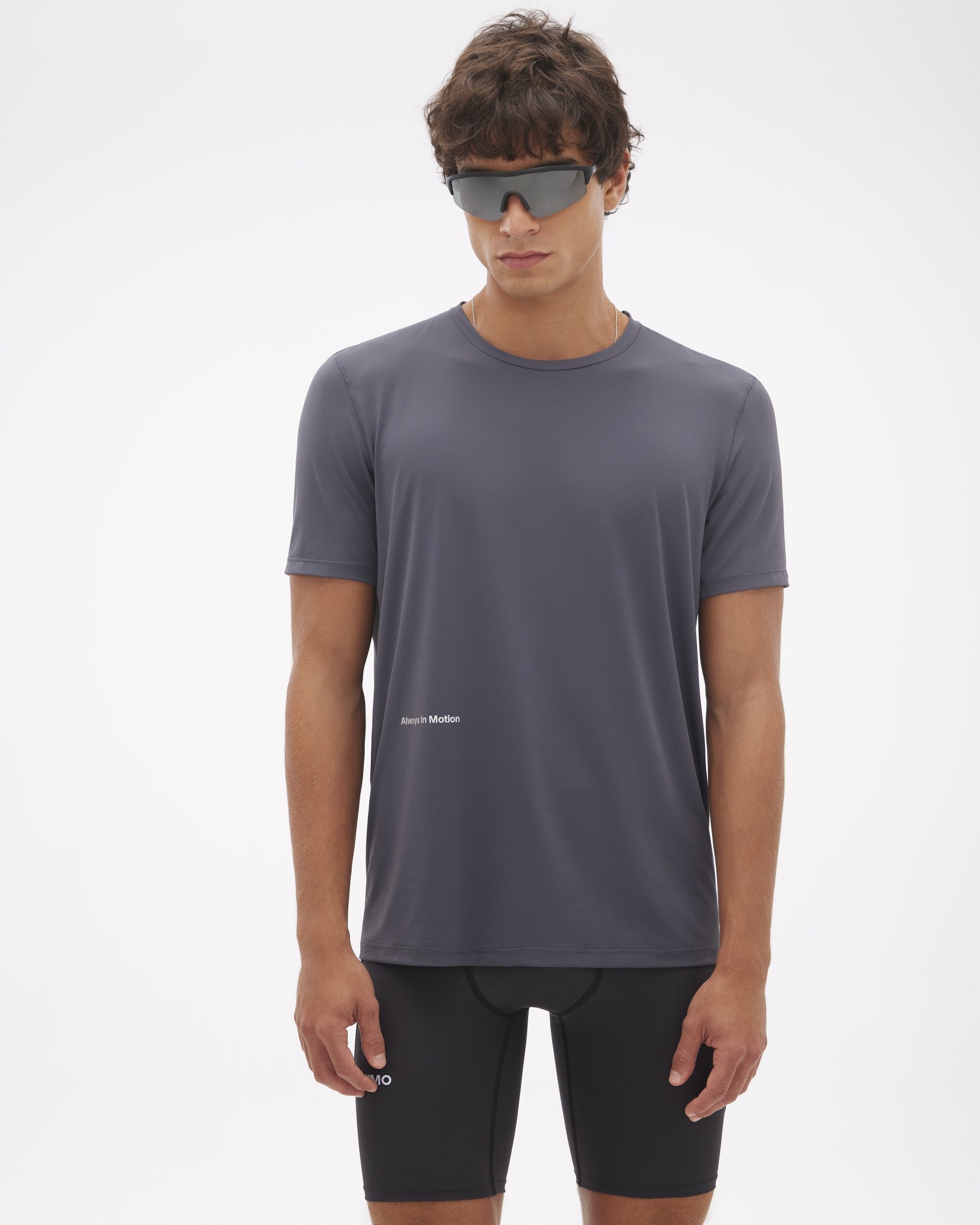 Camiseta Runner UV Masc Chumbo