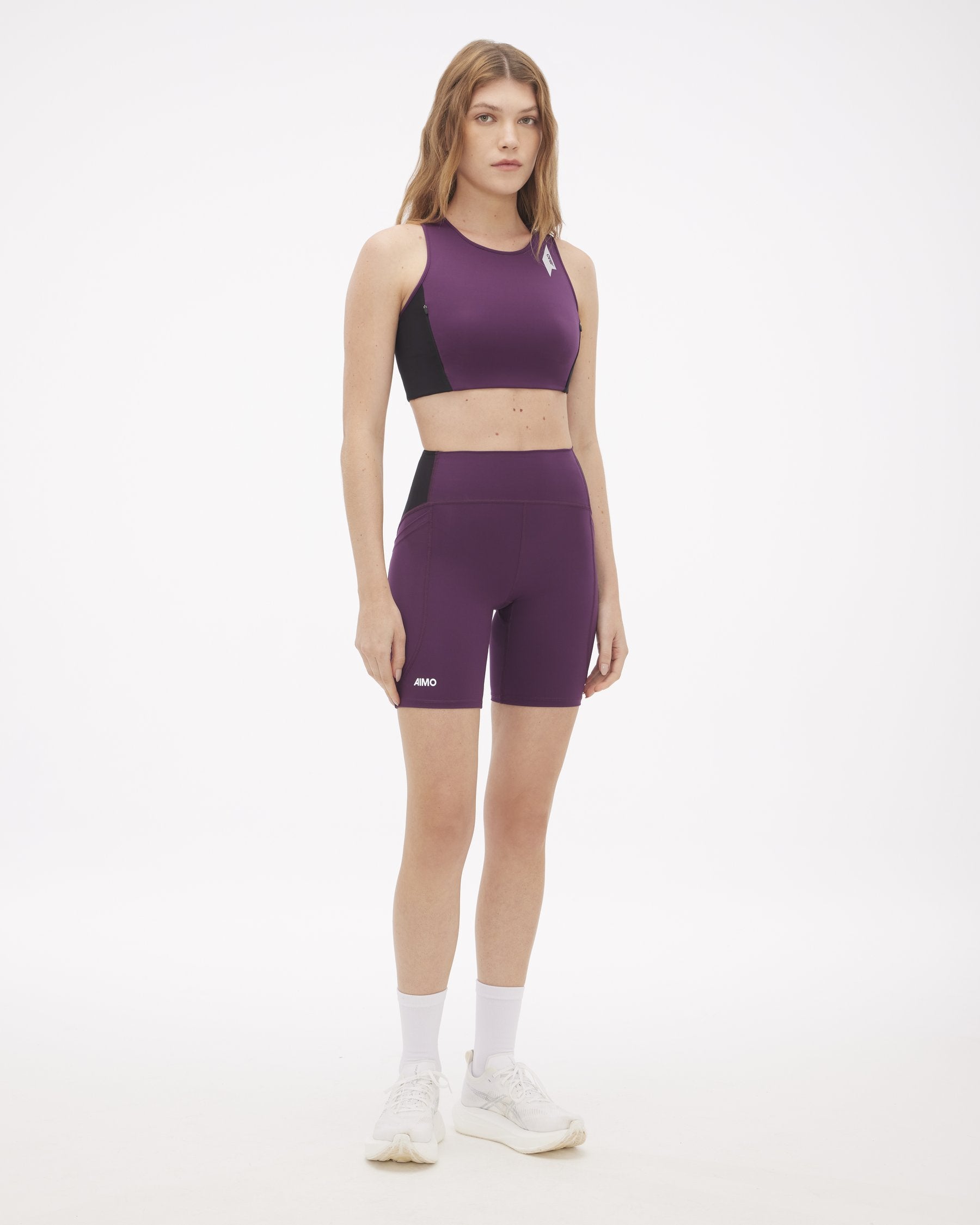Bermuda Endurance 7" Fem Roxa