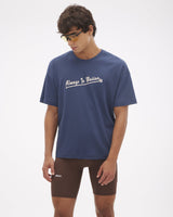 Camiseta Boxy Retro Marinho