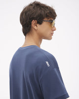 Camiseta Boxy Retro Marinho