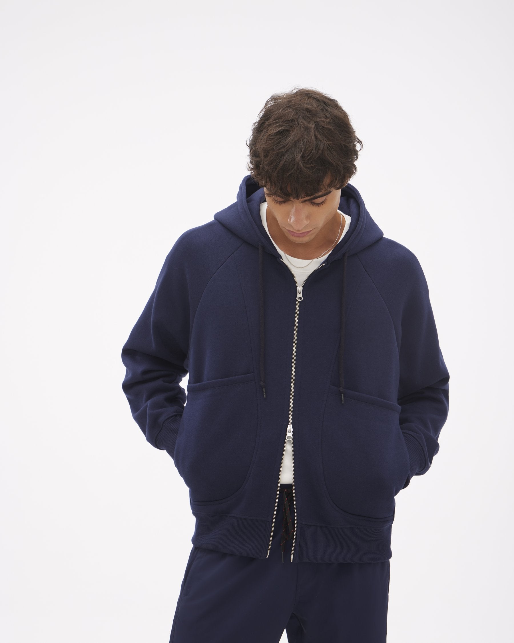 Casaco DualZip Pockets Marinho
