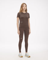 Camiseta Runner UV Fem Marrom