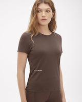 Camiseta Runner UV Fem Marrom