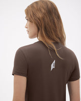 Camiseta Runner UV Fem Marrom