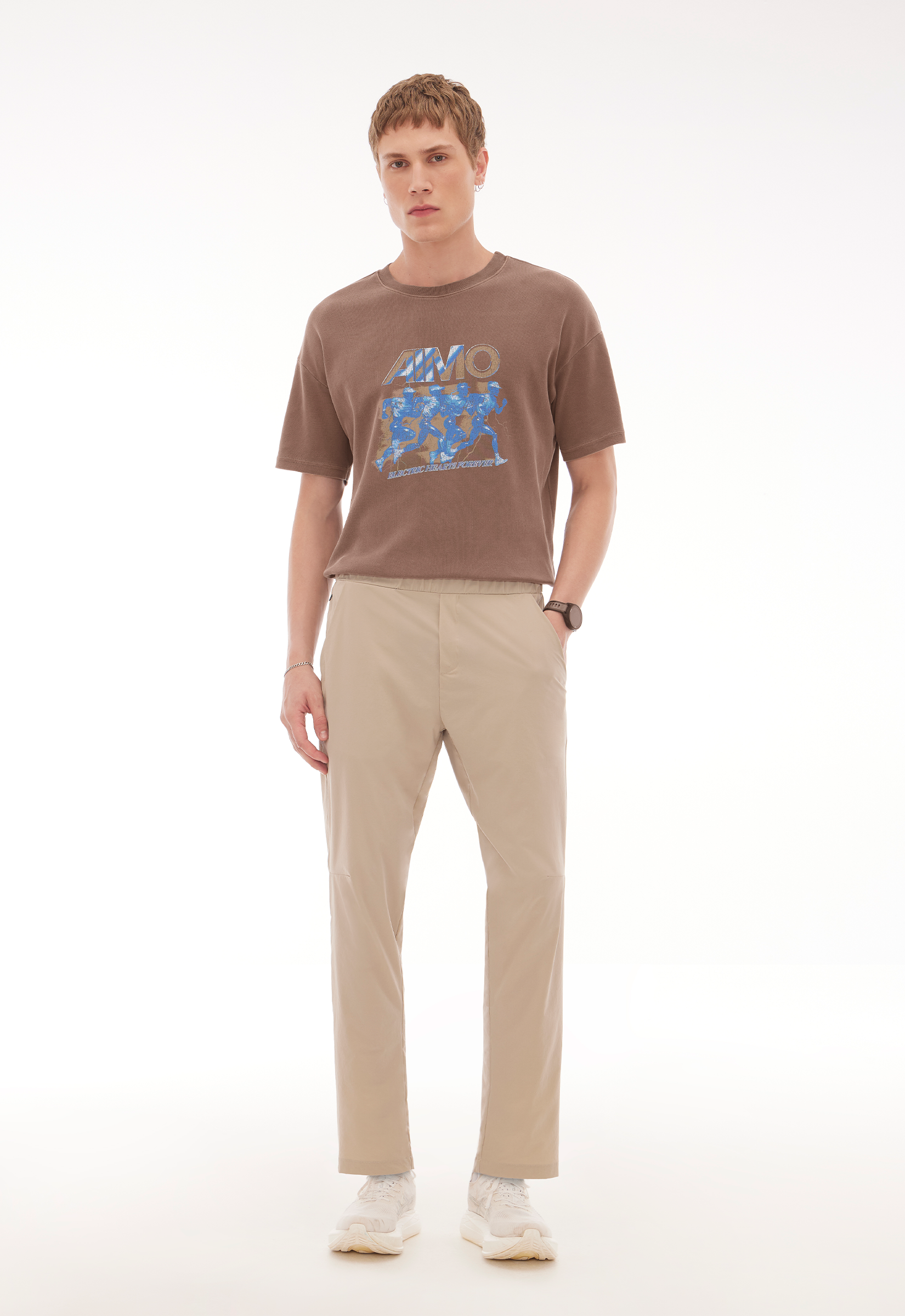 Camiseta Boxy Electric Marrom