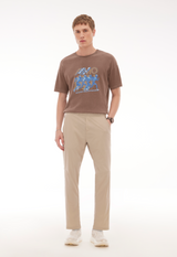 Camiseta Boxy Electric Marrom