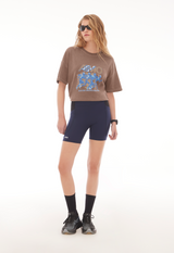 Camiseta Boxy Electric Marrom