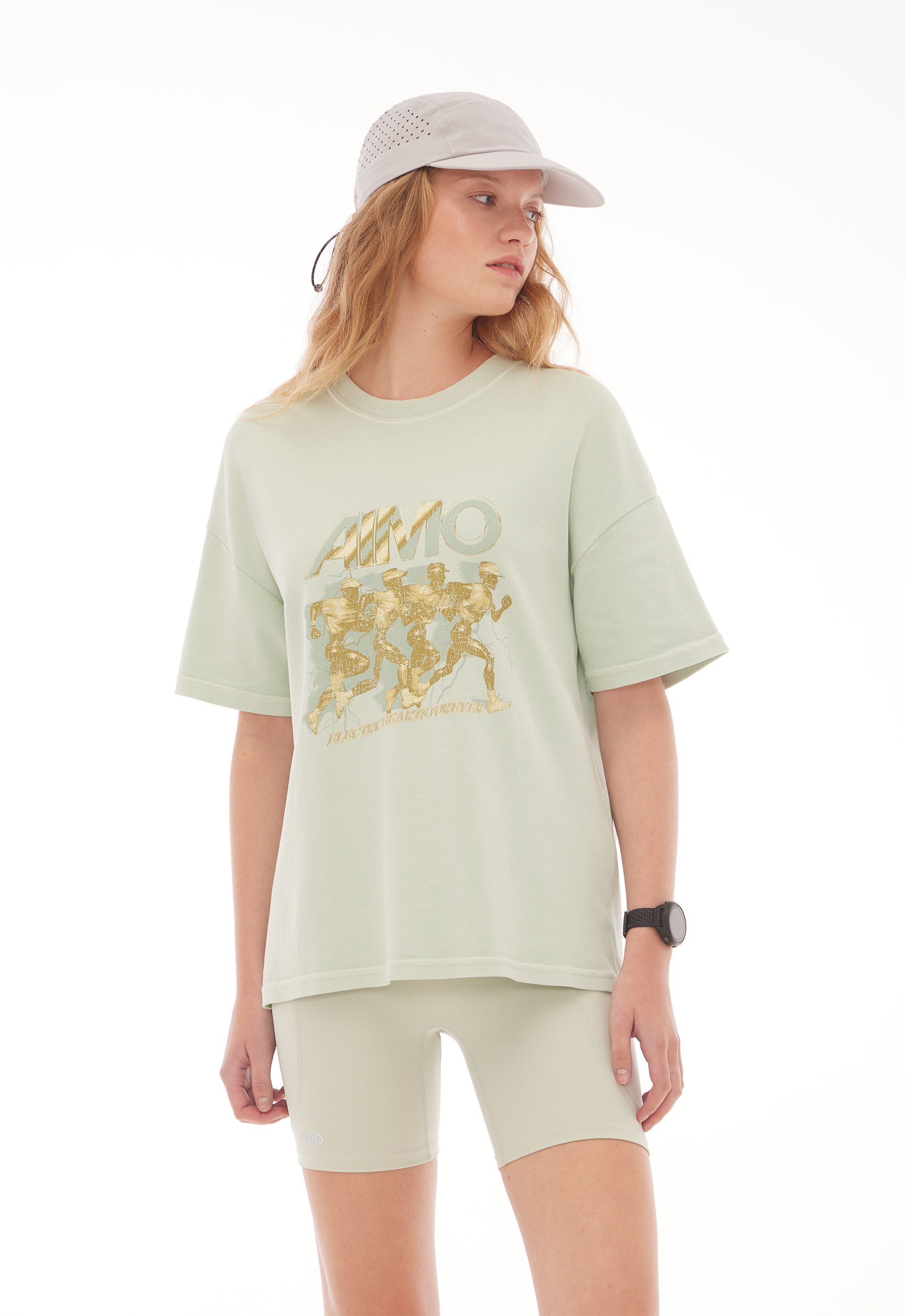 Camiseta Boxy Electric Menta