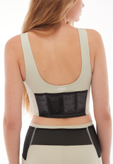 Top Pacer Crop Pockets Menta