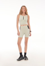Top Pacer Crop Pockets Menta