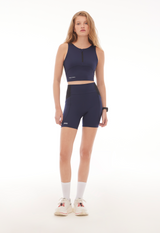 Top Pacer Crop Pockets Marinho
